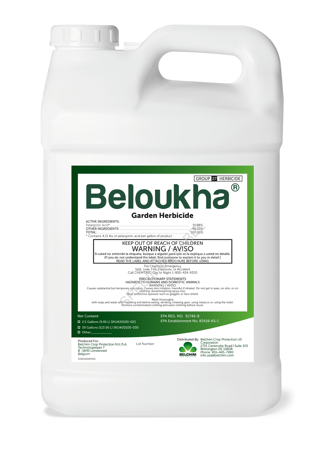 Belouka® Herbicide 2.5 gal Jug - 2 per case - Herbicides